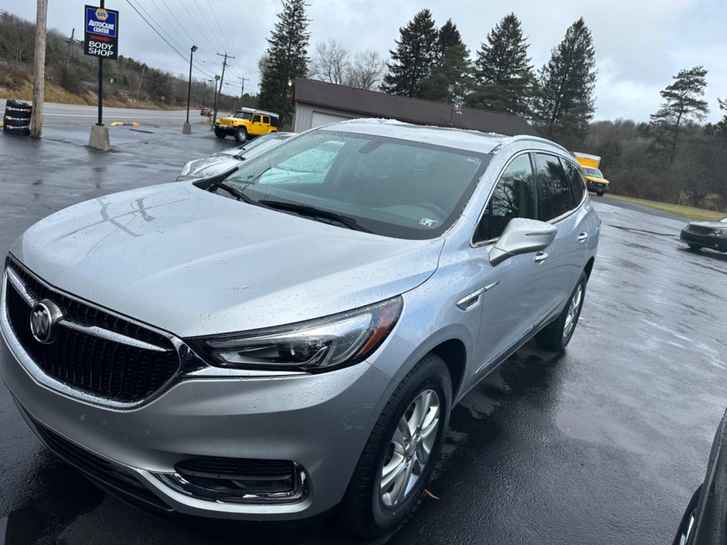 2018 Gray Buick Enclave (5GAERBKW0JJ) with an 6 engine, automatic transmission, located at 8464 Route 219, Brockway, PA, 15824, (814) 265-1330, 41.226871, -78.780518 - Very clean, good looking 2018 Buick Enclave Essence well equipped and serviced up. V6, 3rd row seating with rear a/c, factory alloys, and ONLY 51000 miles. Serviced and comes with a warranty. - Photo#0